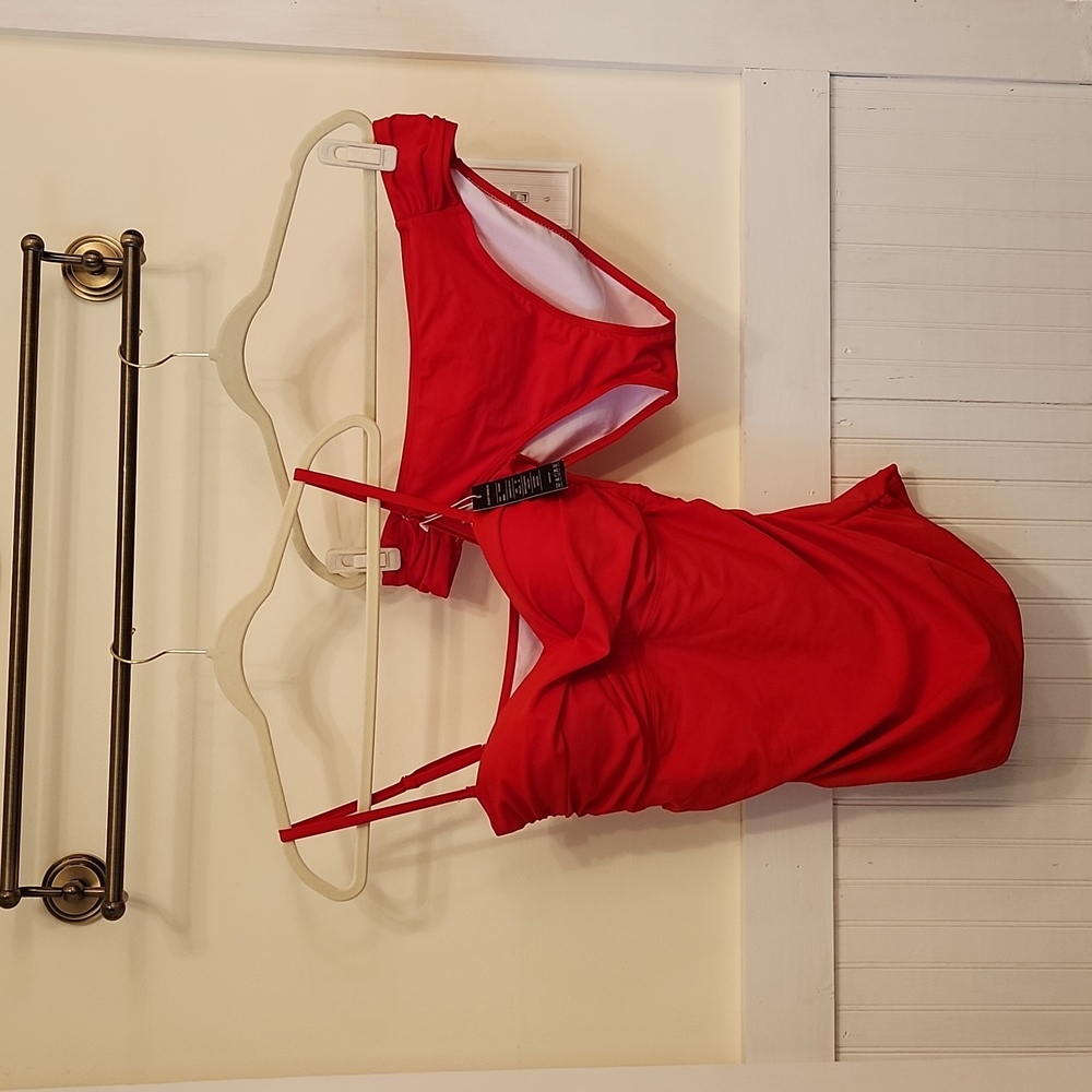 Red 2 piece bathing suit XL